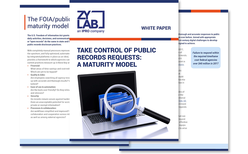 Public Records Requests Maturity Model White Paper preview