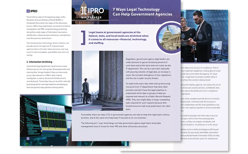 7 Ways Legal Technology Can Help Government Agencies white paper