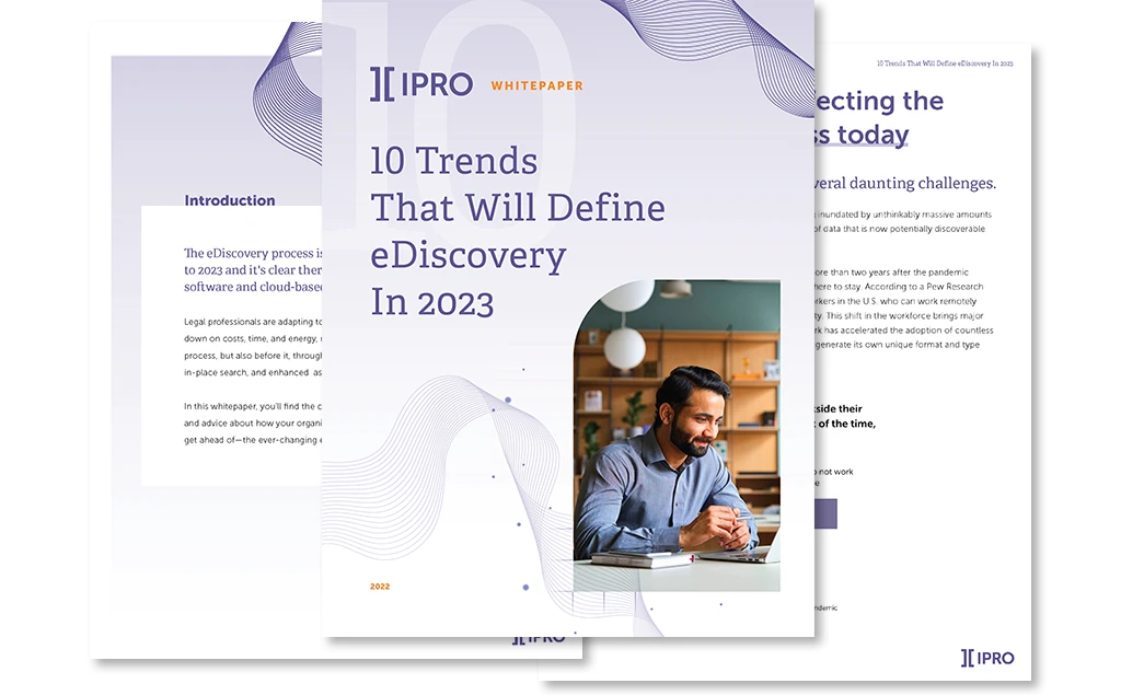 10 Trends That Will Define eDiscovery in 2023 white paper