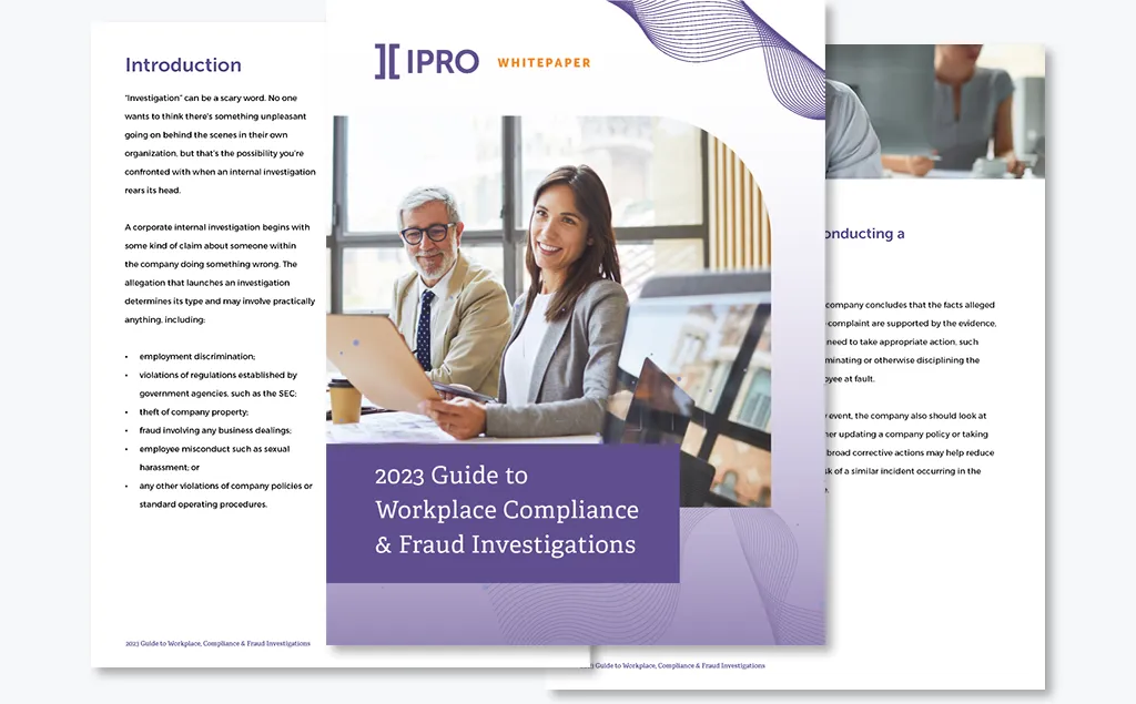 2023 Guide to Workplace Compliance & Fraud Investigations whitepaper